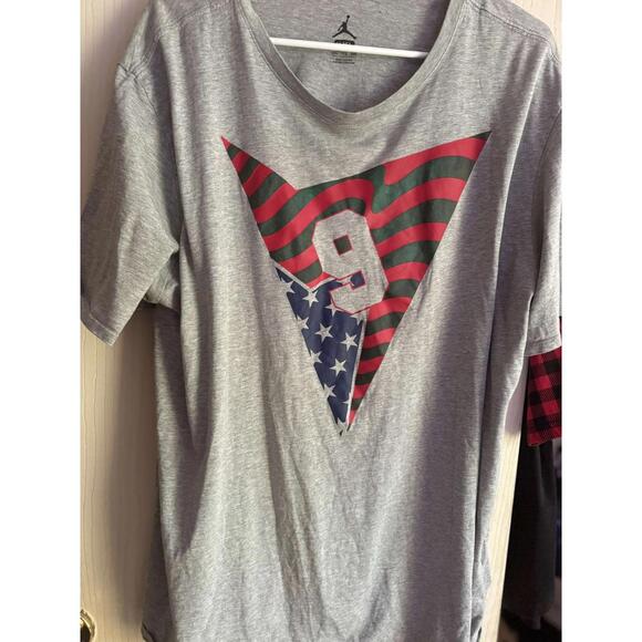 NIKE JORDAN 7 RETRO OLYMPIC TINKER ALTERNATE USA SHIRT SZ XXL - Picture 1 of 4